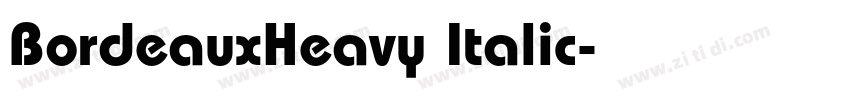 BordeauxHeavy Italic字体转换